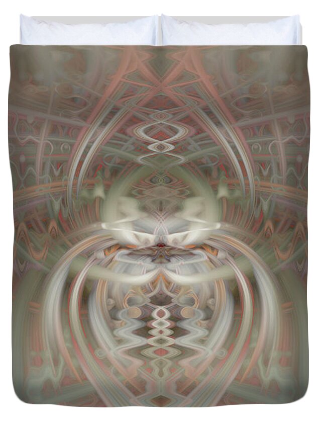 Abstract Duvet Cover featuring the photograph Angel #1 by Cathy Donohoue