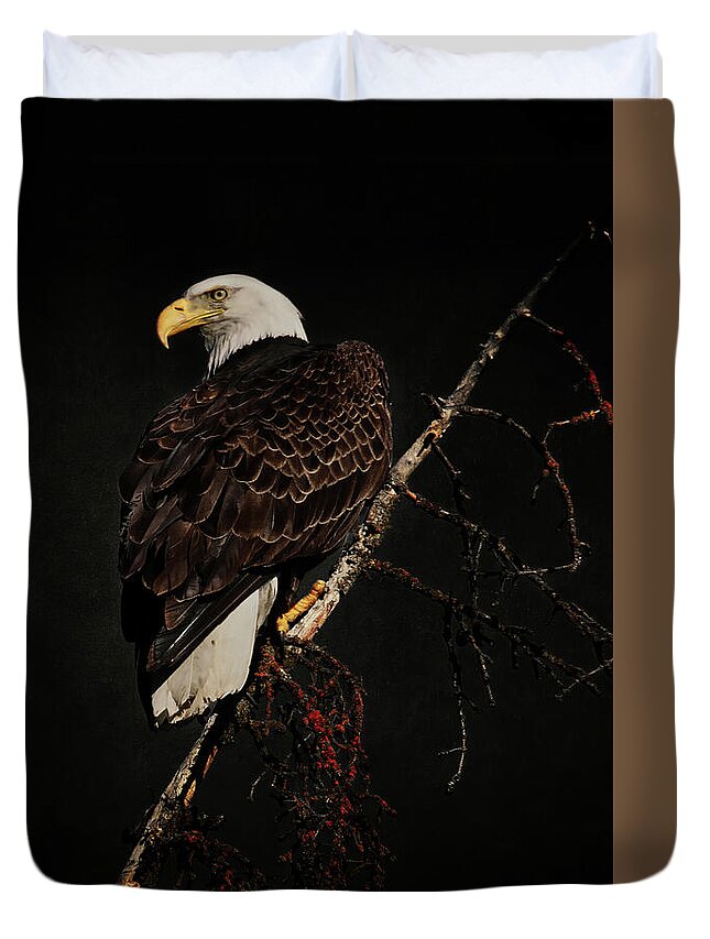 Bald Eagle Duvet Cover featuring the photograph Bald Eagle #2 by Thomas Nay