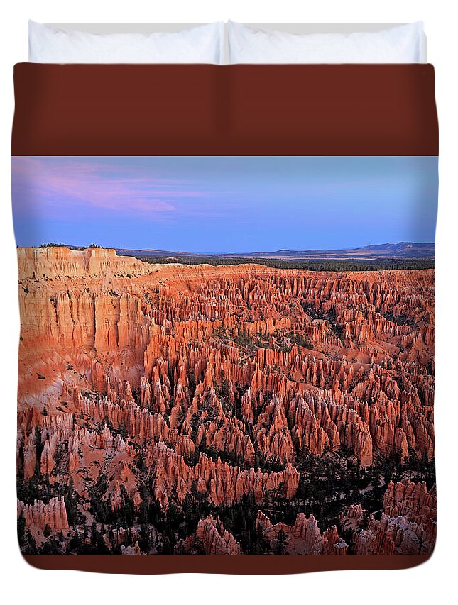 Bryce Canyon National Park Duvet Cover featuring the photograph Bryce Canyon National Park by Richard Krebs