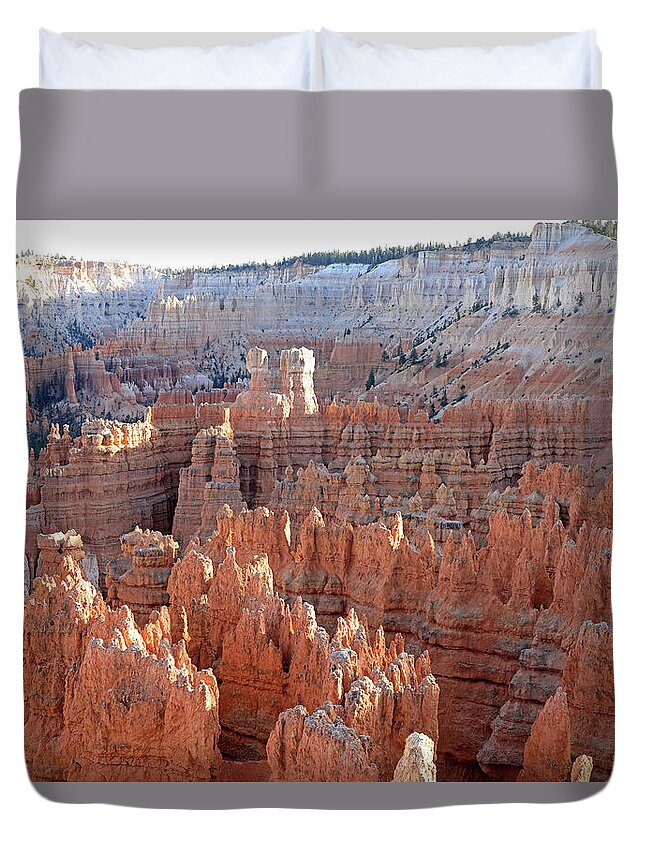 Duvet Cover featuring the photograph Bryce Canyon National Park - Sunset Point #2 by Richard Krebs