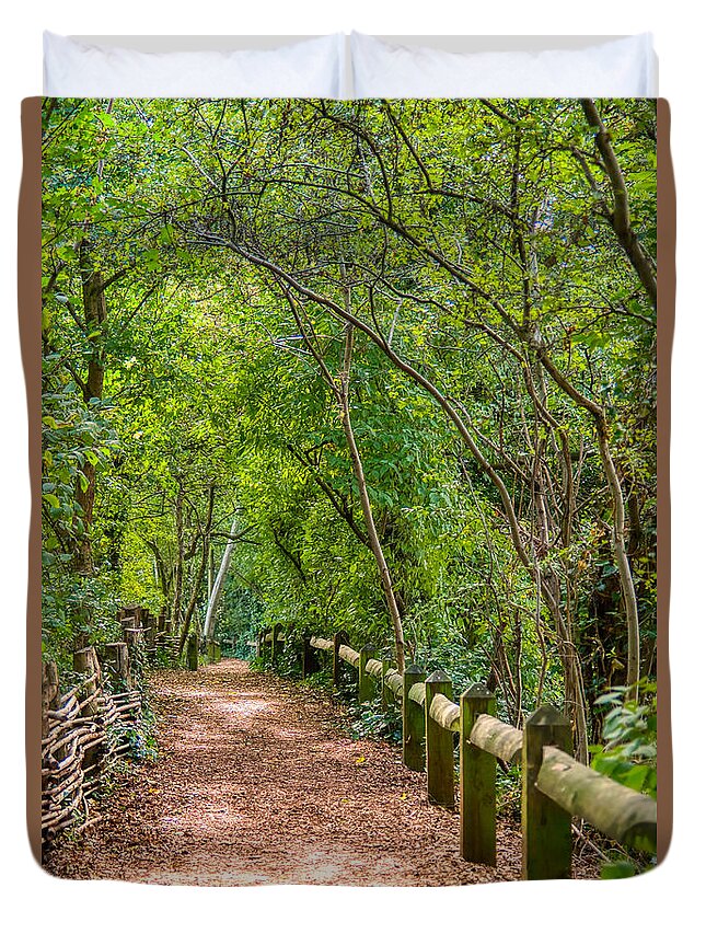 Camleystreetnaturalpark Duvet Cover featuring the photograph Camley Street Natural Park #1 by Raymond Hill