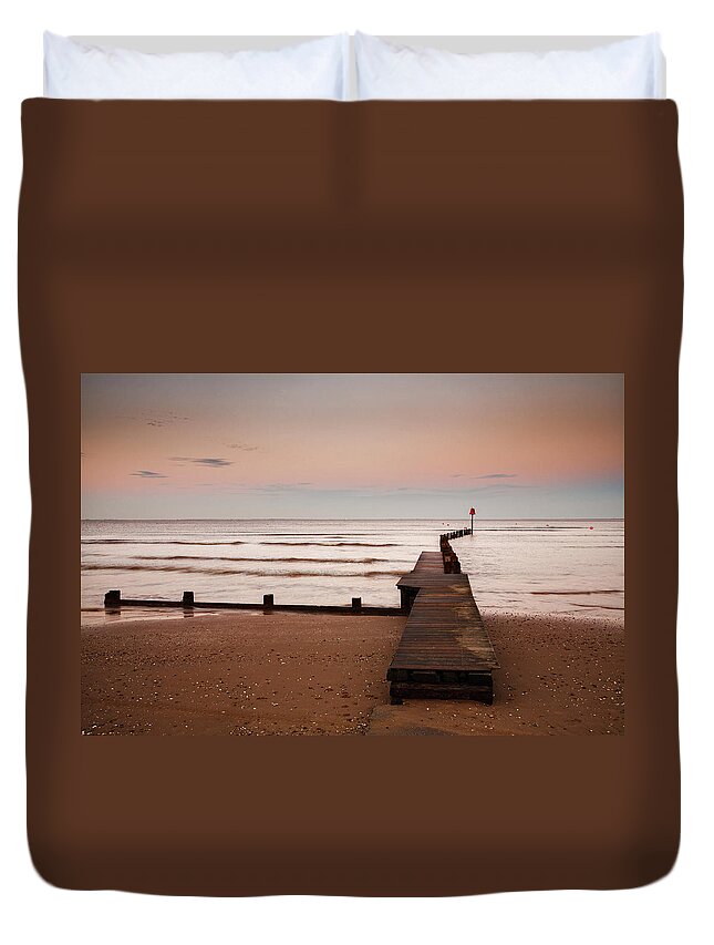 Cleethorpes Duvet Cover featuring the photograph Cleethorpes #1 by Ian Middleton