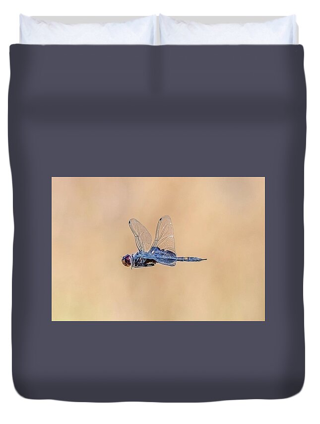Dragon Fly Duvet Cover featuring the photograph Dragon Fly by Jerry Cahill