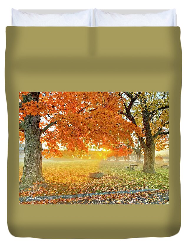  Duvet Cover featuring the photograph Fall #1 by John Gisis