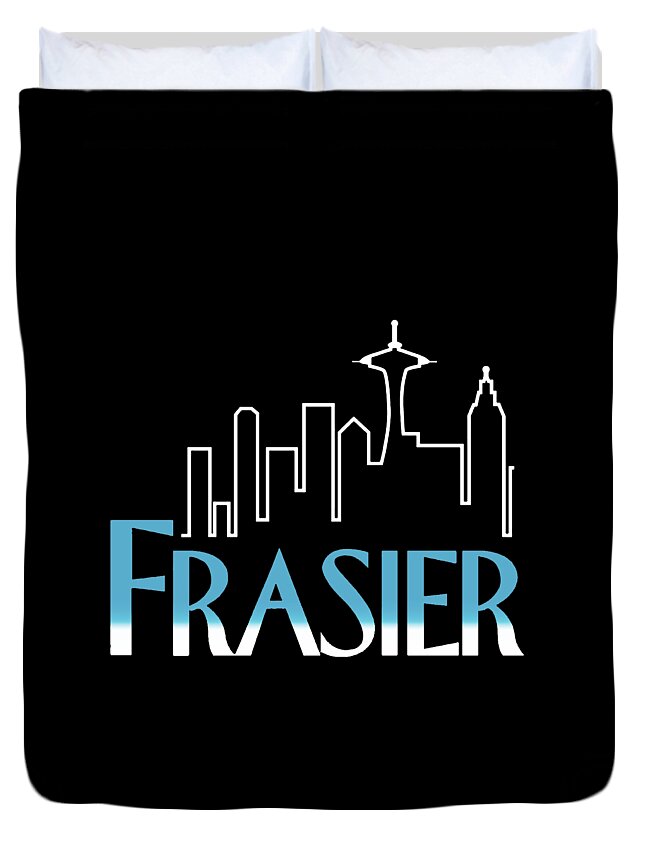 Frasier Crane Duvet Cover featuring the digital art Frasier #1 by Patterson Navajo