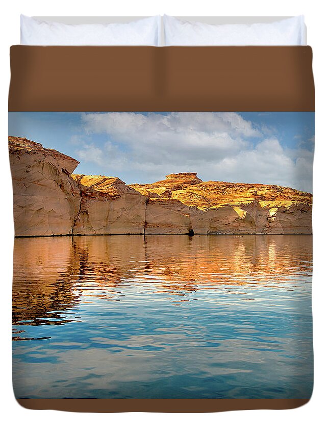 Arizona Duvet Cover featuring the photograph Glen Canyon by Jerry Cahill