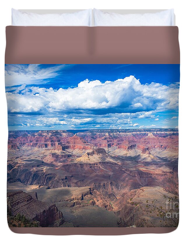 Grand Canyon Duvet Cover featuring the digital art Grand Canyon #1 by Tammy Keyes