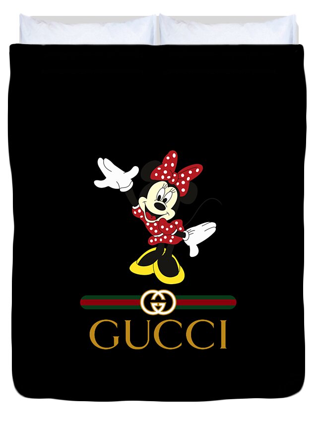 Minnie Mouse Gucci Fashion Logo Luxury Brand Bedding Sets, Bedroom Decor ,  Decorations For Home Bedding Sets