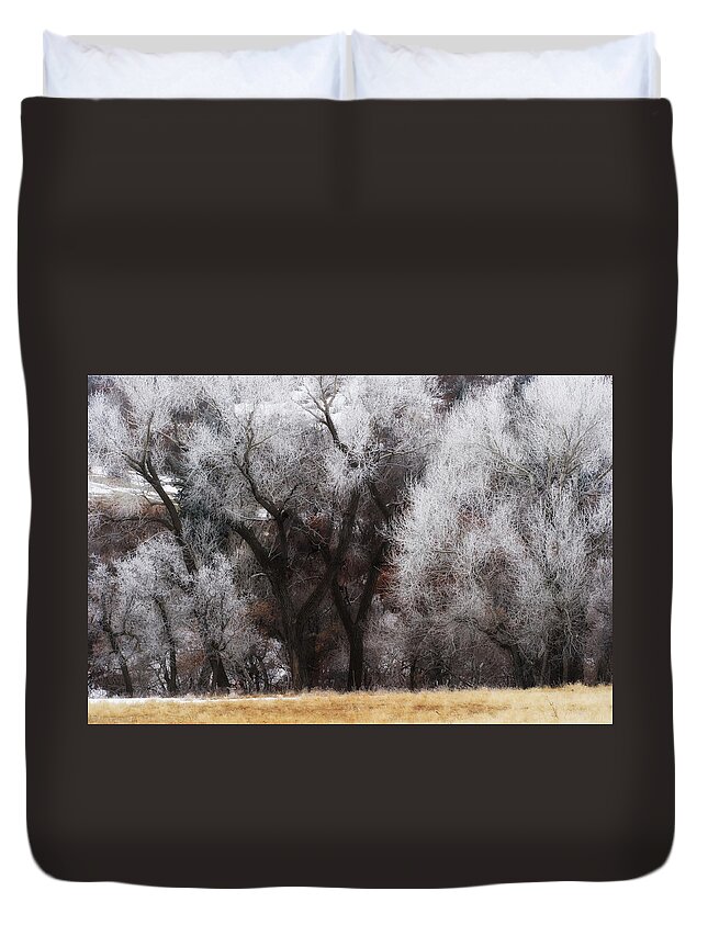 Co Duvet Cover featuring the photograph Hoar Frost #2 by Doug Wittrock