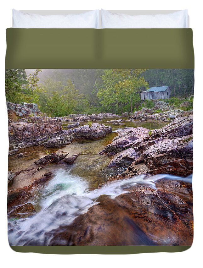Ozark National Scenic Riverways Duvet Cover featuring the photograph Klepzig Mill #1 by Robert Charity