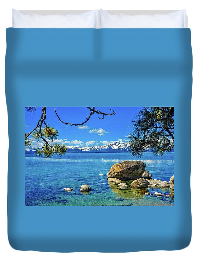Lake Tahoe Duvet Cover featuring the photograph Lake Tahoe 007 by James C Richardson