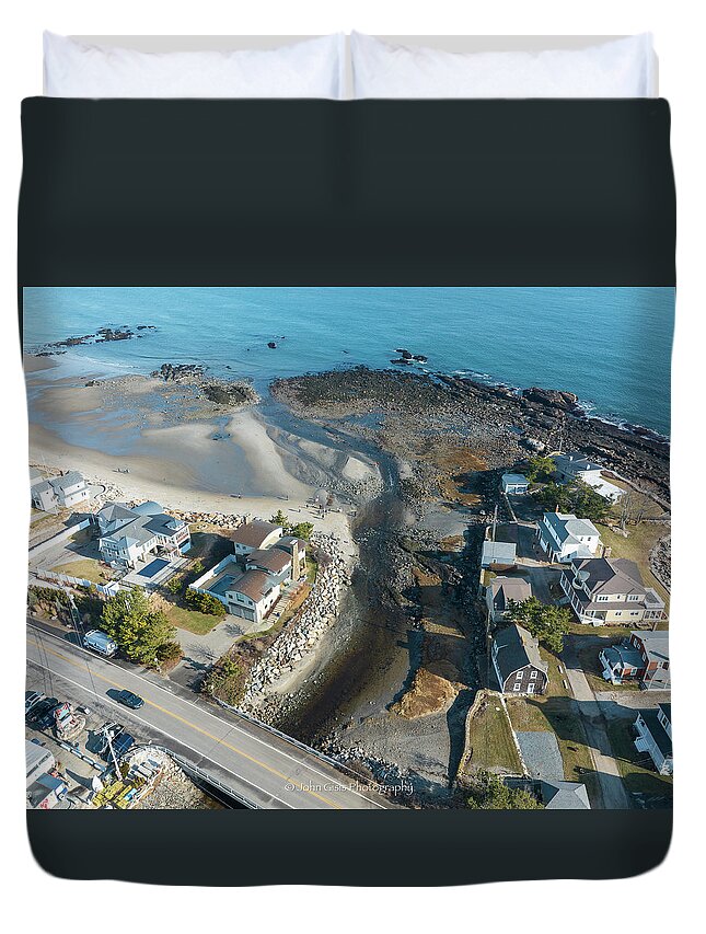 Duvet Cover featuring the photograph Lizzie Carr remnants by John Gisis