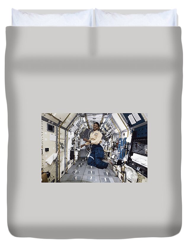1992 Duvet Cover featuring the photograph Mae Jemison #1 by Granger