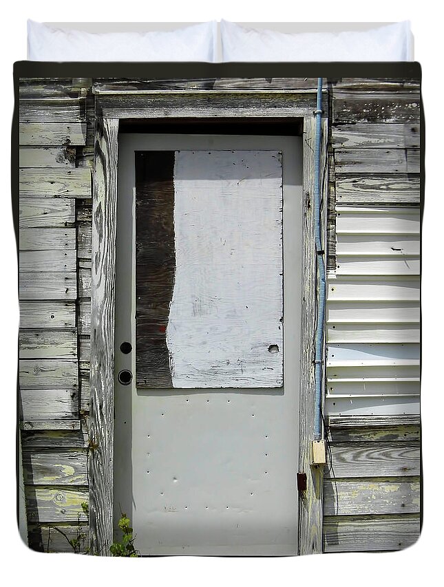 Door Duvet Cover featuring the photograph Old Door #1 by D Hackett