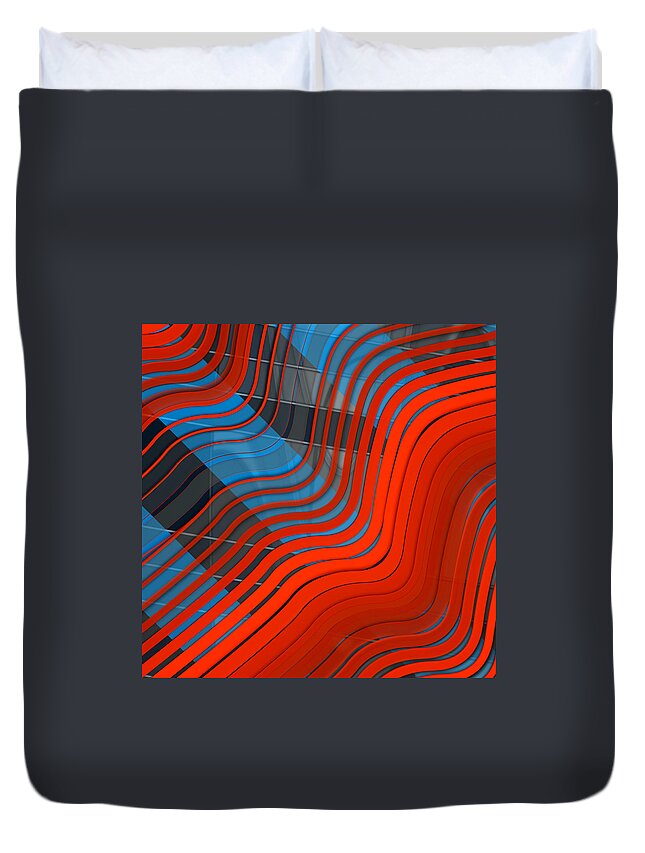Abstract Duvet Cover featuring the digital art Pattern 22 #1 by Marko Sabotin
