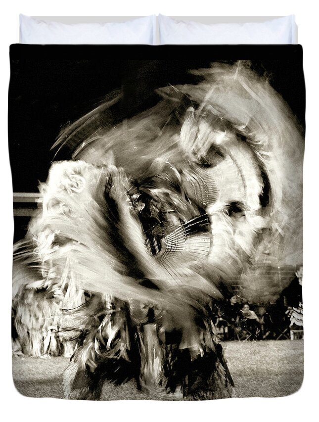 Fancy Dancer Duvet Cover featuring the photograph Pow Wow Dancer by Cynthia Dickinson
