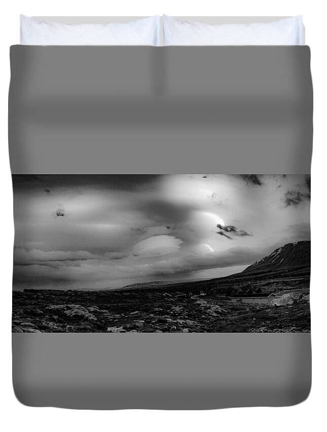 Water Duvet Cover featuring the photograph Reykholt #1 by Robert Grac