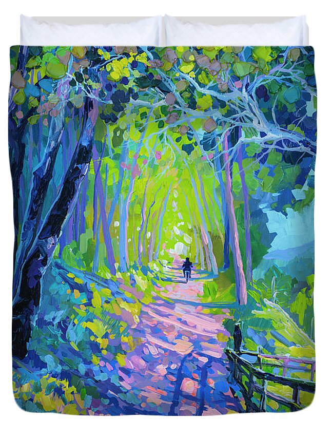 Road To Light #1 Duvet Cover Road To Light #1 Duvet Cover