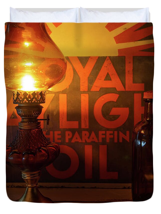 Oil Lamp Duvet Cover featuring the photograph Royal Daylight #1 by Average Images