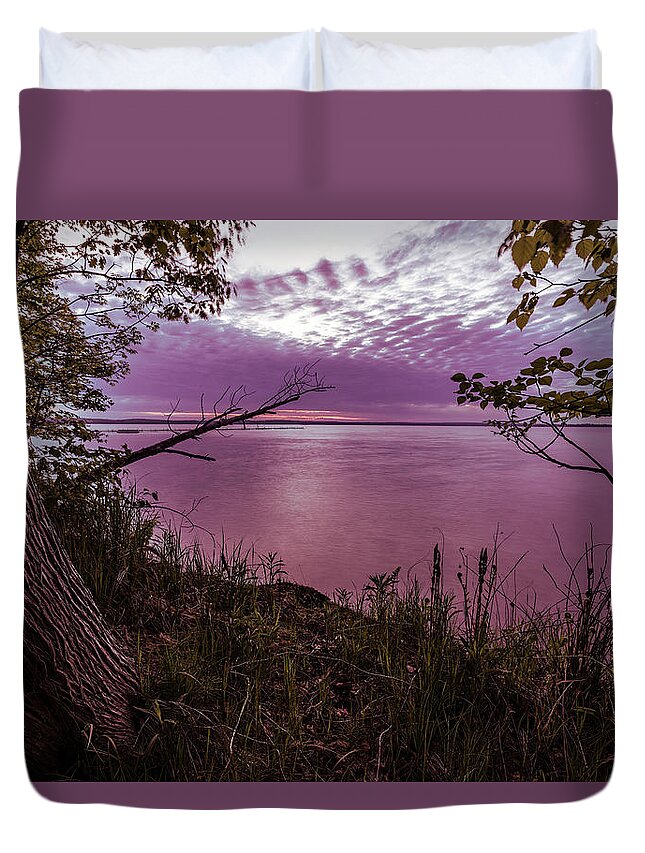 Sunrise Duvet Cover featuring the photograph Sunrise Surprise #1 by Joe Holley