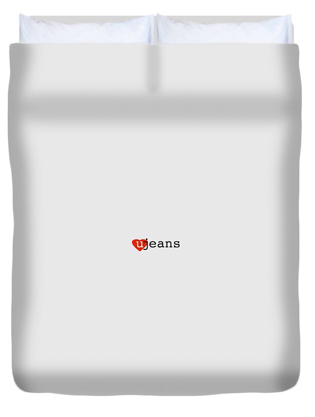 Ubabe Jeans Duvet Cover featuring the digital art ubabe Jeans #1 by Ubabe Style