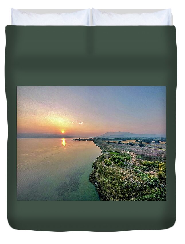 Landscape Duvet Cover featuring the photograph When the Smoke Clears by Devin Wilson