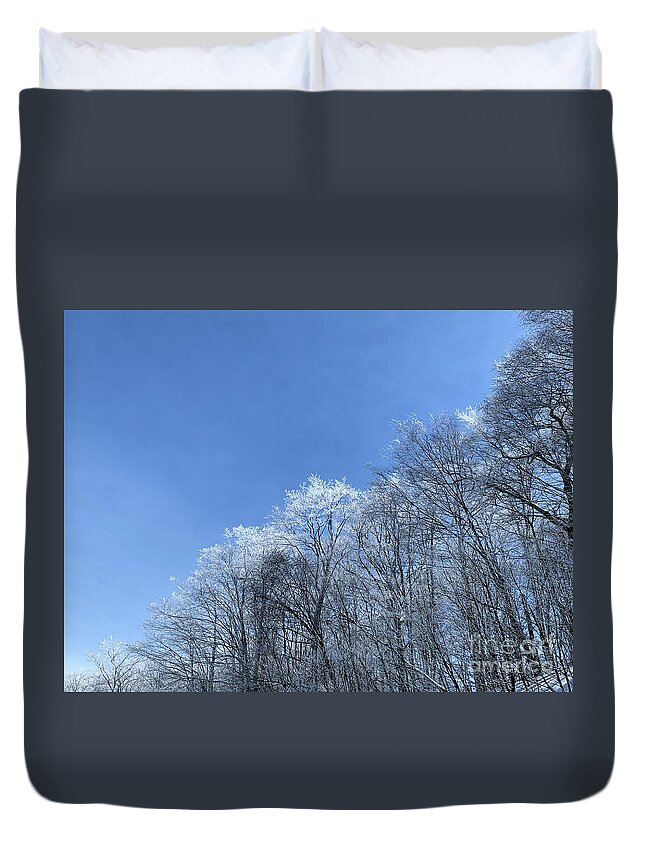  Duvet Cover featuring the photograph Winter wonderland by Annamaria Frost