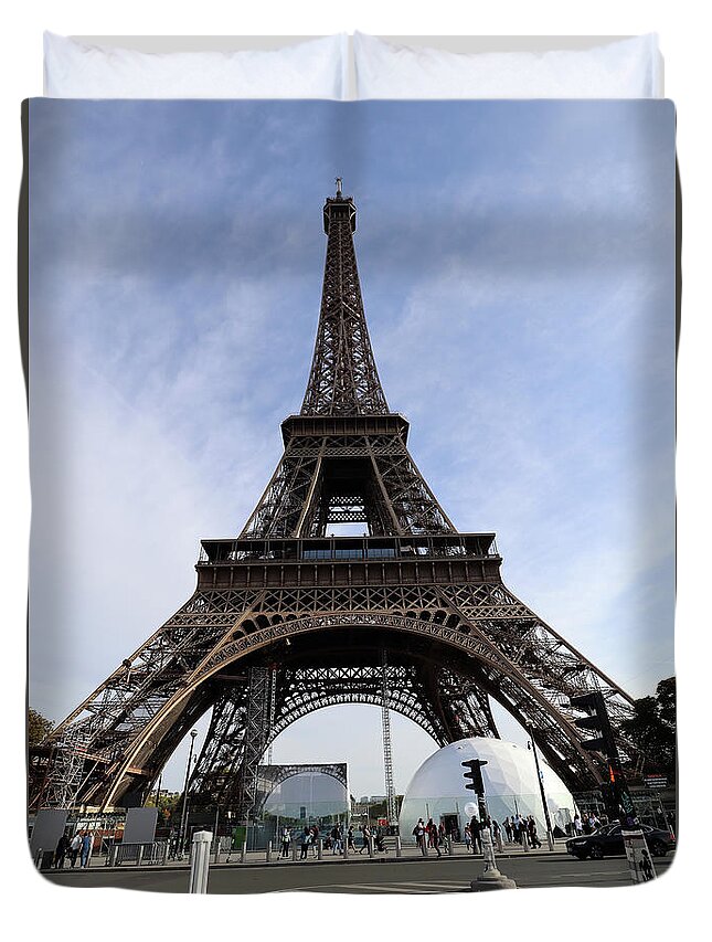 Eiffel Tower Duvet Cover featuring the photograph Eiffel Tower, Paris, France #10 by Steven Spak