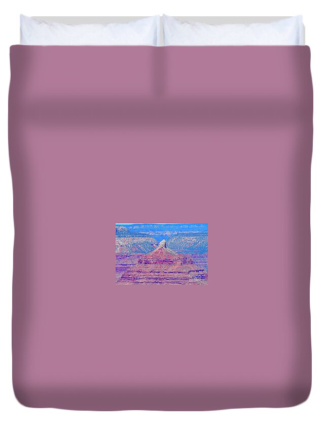 The Grand Canyon Duvet Cover featuring the digital art The Grand Canyon #10 by Tammy Keyes
