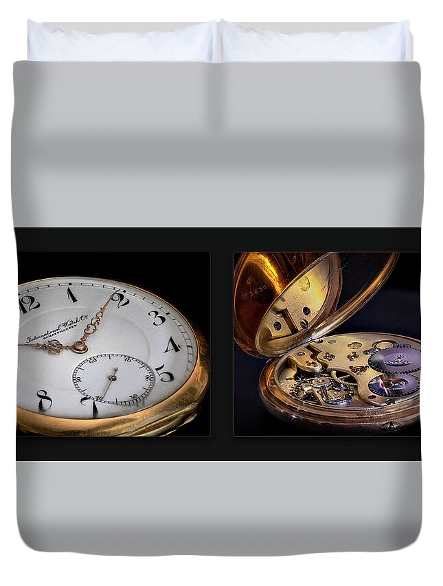 100 Year Old Pocket Watch Duvet Cover featuring the photograph 100 Year Old Pocket Watch by Endre Balogh
