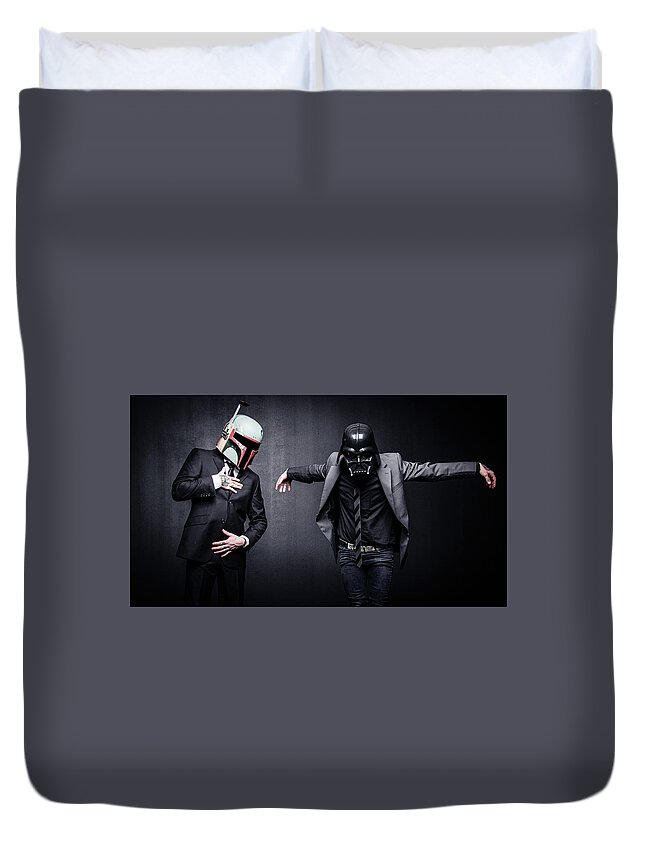 Star Wars Duvet Cover featuring the photograph Star Wars #12 by Marino Flovent