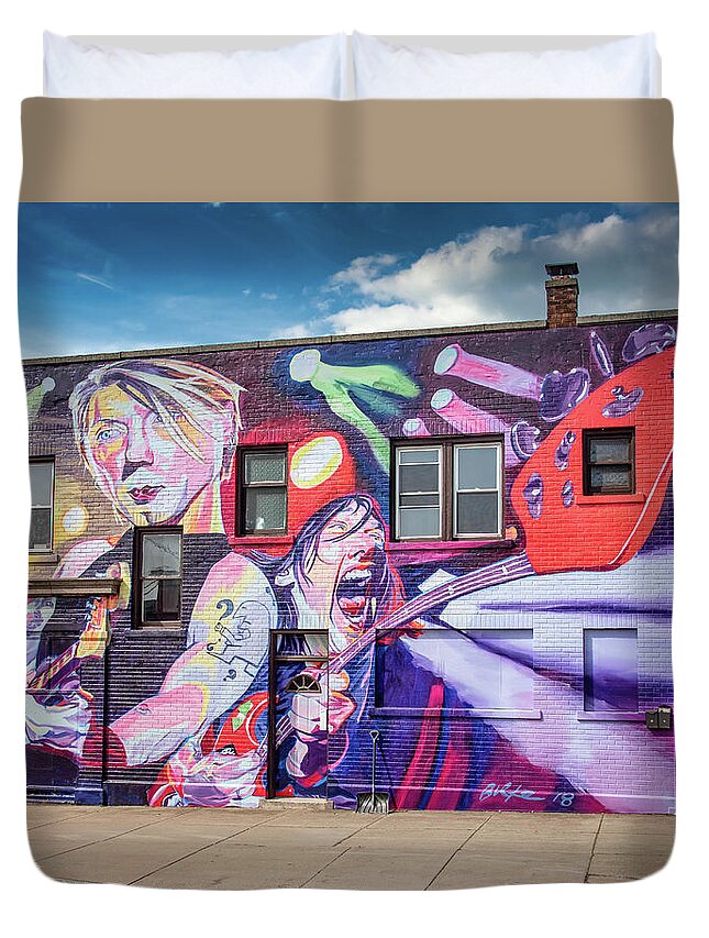 Artwork Duvet Cover featuring the photograph 1212 Hertel by Guy Whiteley
