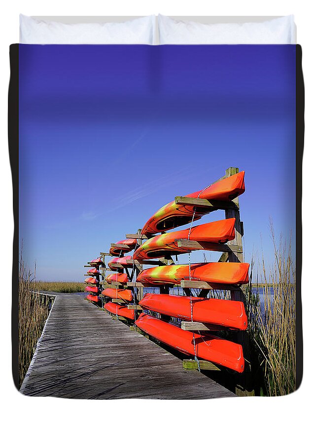  Duvet Cover featuring the photograph OBX #15 by Annamaria Frost
