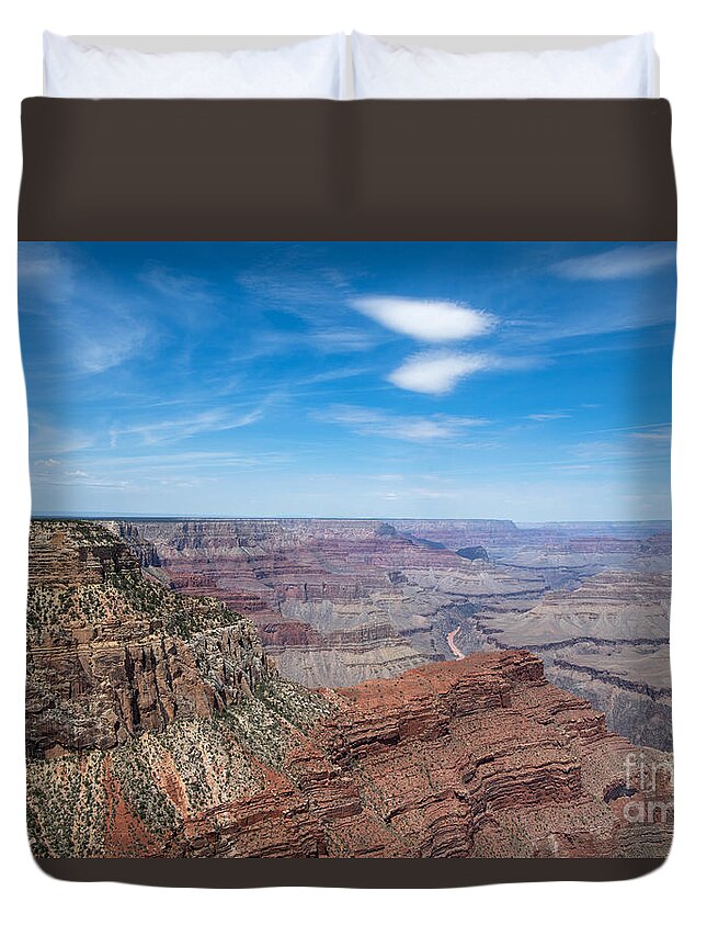 The Grand Canyon Duvet Cover featuring the digital art The Grand Canyon by Tammy Keyes