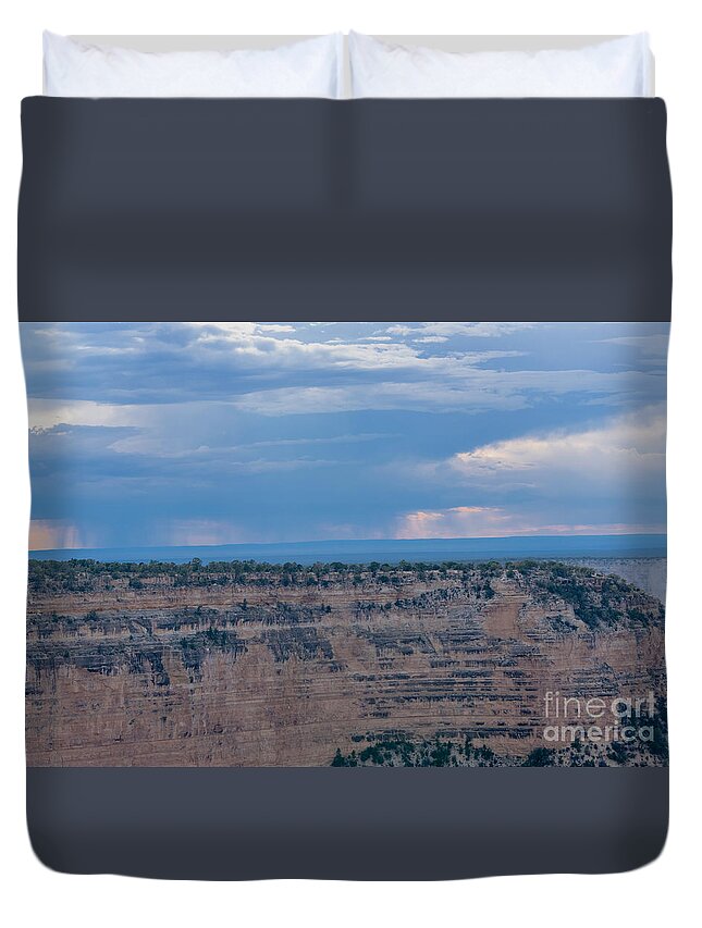 The Grand Canyon Duvet Cover featuring the digital art The Grand Canyon #17 by Tammy Keyes