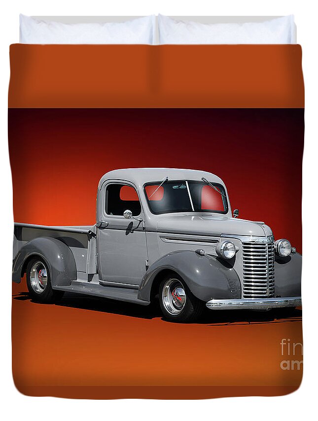 1940 Chevrolet Pickup Duvet Cover featuring the photograph 1940 Chevrolet K10 Pickup by Dave Koontz