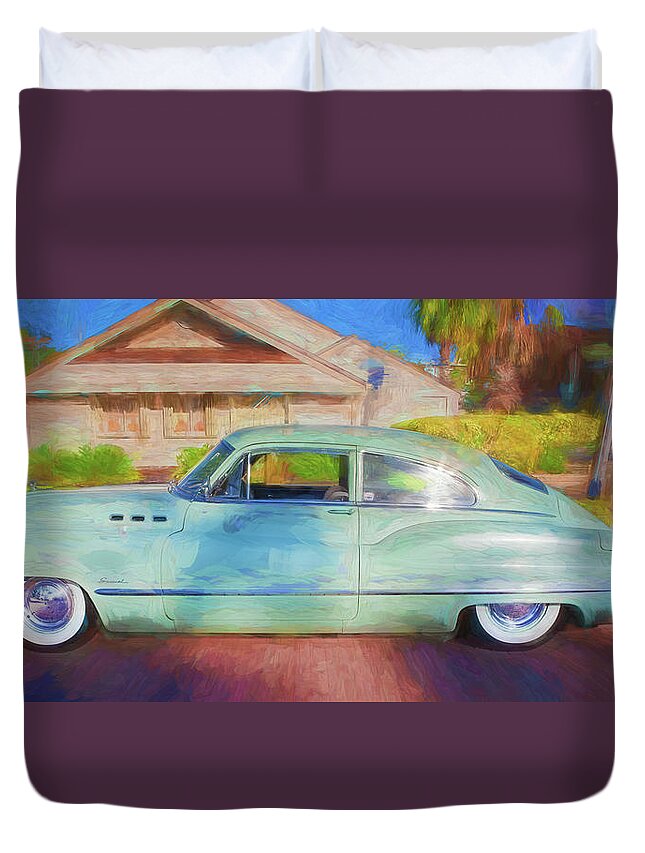 1950 Buick Special Jetback Sedanet Duvet Cover featuring the photograph 1950 Buick Super Jetback Sedanet - Model 56S X105 by Rich Franco