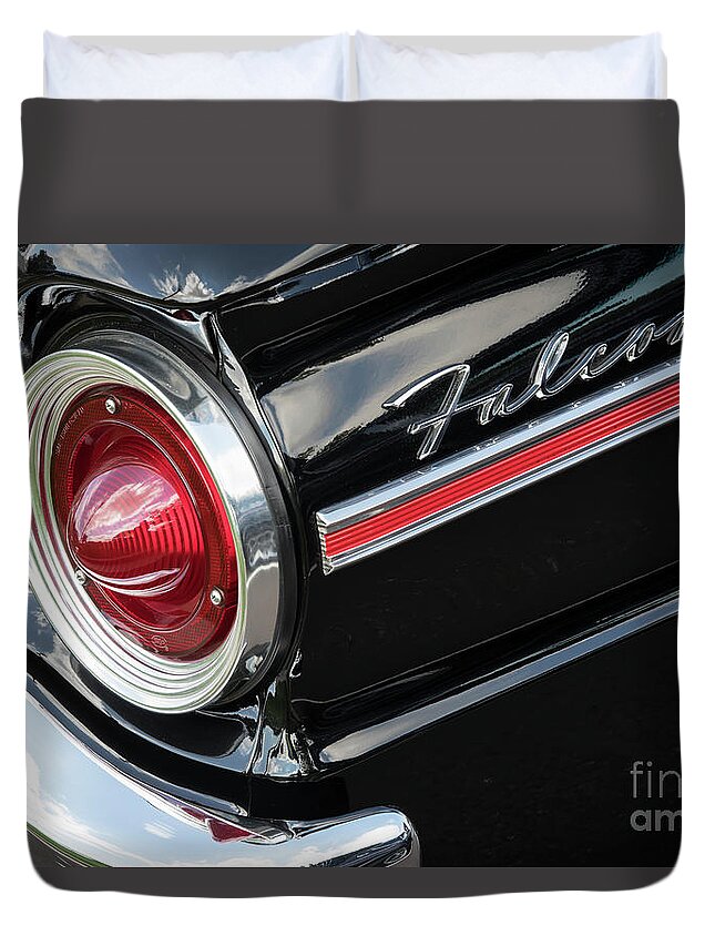 Ford Duvet Cover featuring the photograph 1963 Falcon Taillight by Dennis Hedberg