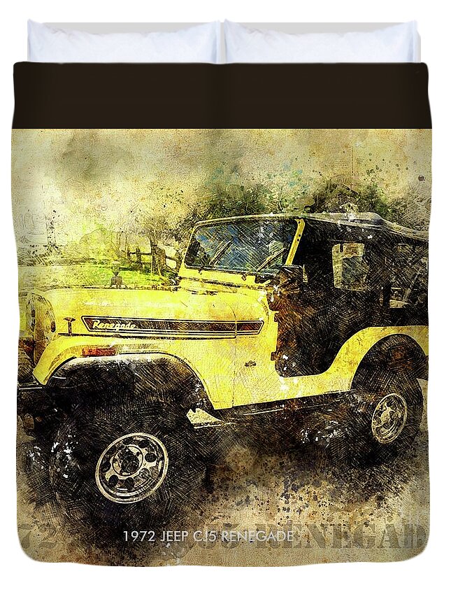https://render.fineartamerica.com/images/rendered/default/duvet-cover/images/artworkimages/medium/3/1972-jeep-cj5-renegade-classic-car-drawspots-illustrations.jpg?&targetx=0&targety=105&imagewidth=844&imageheight=633&modelwidth=844&modelheight=844&backgroundcolor=271F15&orientation=0&producttype=duvetcover-queen