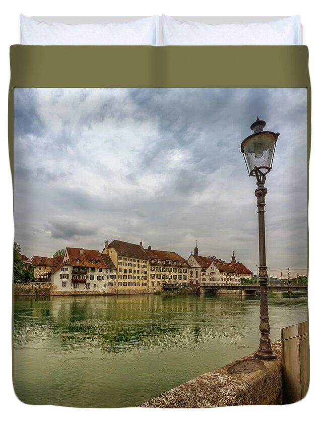 Solothurn Duvet Cover featuring the photograph Altes spital, old hospital, Solothurn, Switzerland #2 by Elenarts - Elena Duvernay photo
