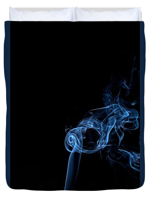 Smoke Duvet Cover featuring the photograph Beauty in smoke #2 by Martin Smith
