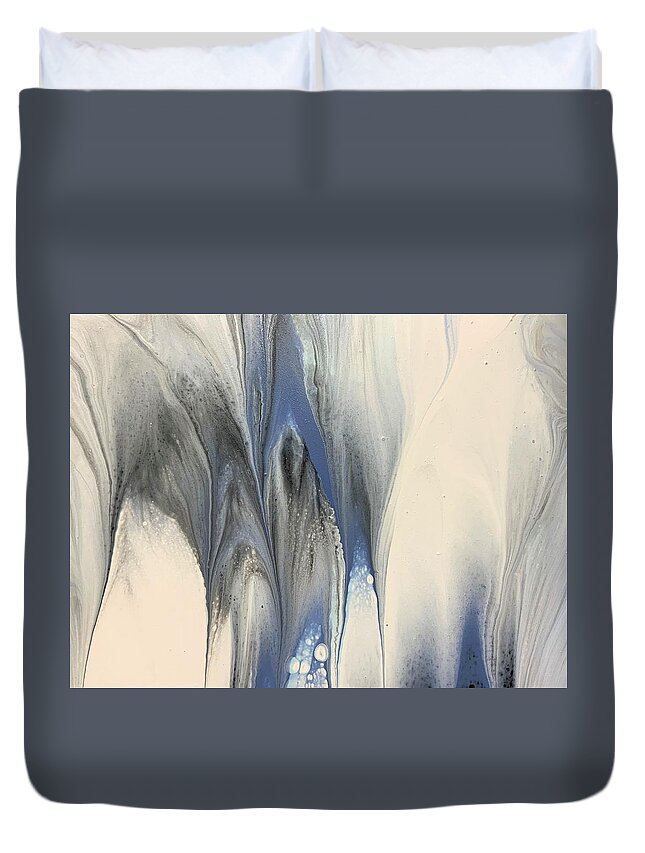 Acrylic Duvet Cover featuring the painting Bravo by Soraya Silvestri