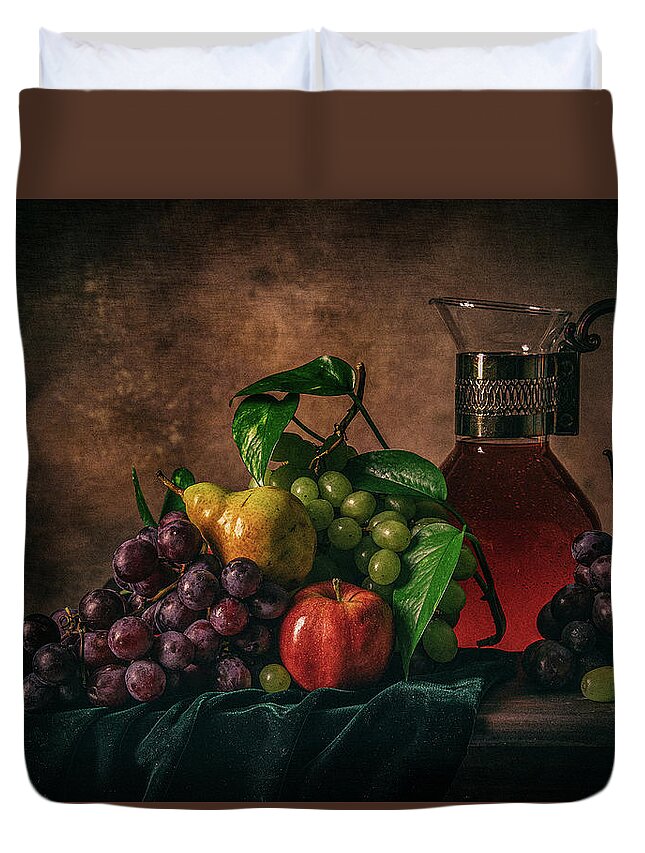 Fruits Duvet Cover featuring the photograph Fruits by Anna Rumiantseva