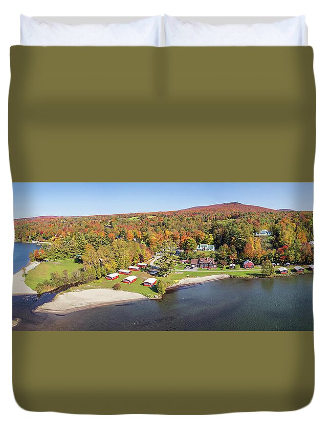 Lake Willoughby Duvet Cover featuring the photograph Lake Willoughby, Vermont #2 by John Rowe