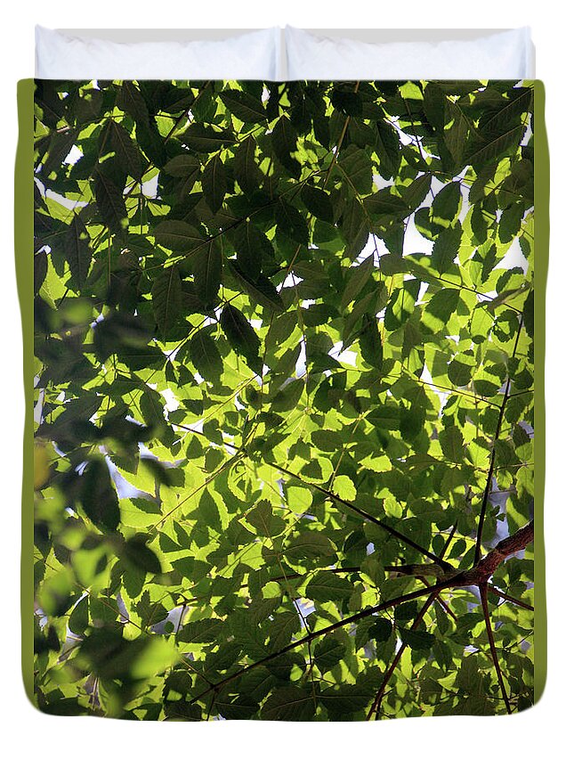 Leaves Duvet Cover featuring the photograph Leaves9384 #2 by Carolyn Stagger Cokley