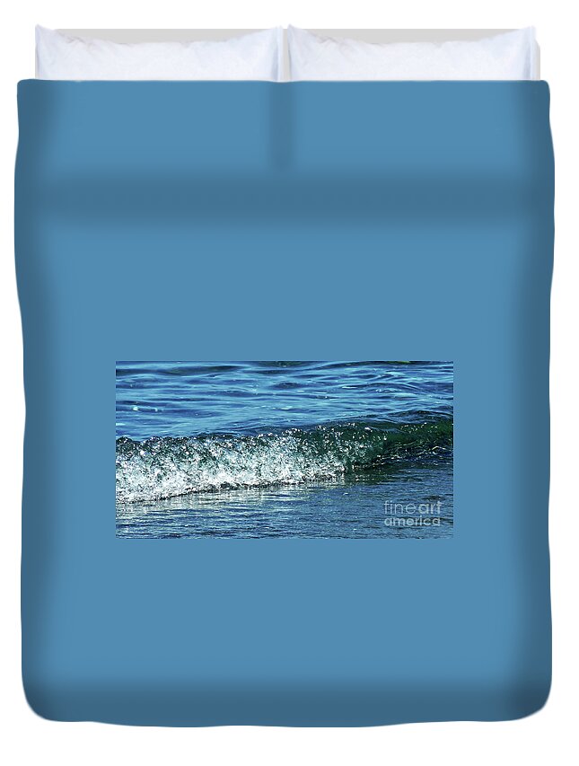 Waves Duvet Cover featuring the photograph Limassol-Cyprus Aug-2012 #2 by Pics By Tony