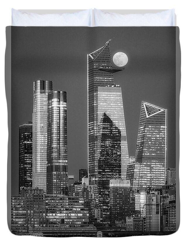 Hudson Yards Duvet Cover featuring the photograph NYC Hudson Yards #2 by Susan Candelario
