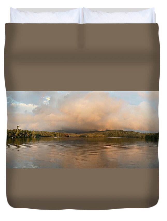 Lake Duvet Cover featuring the photograph Storm Brewing #2 by Robert Dann