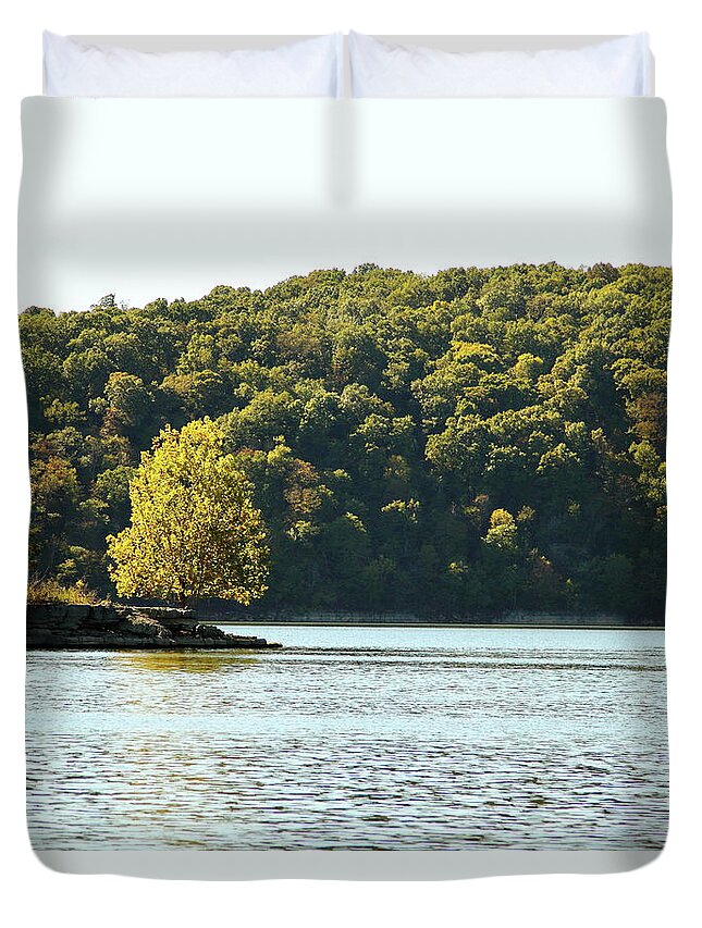 Table Rock Lake Duvet Cover featuring the photograph Table Rock Lake #2 by Lens Art Photography By Larry Trager