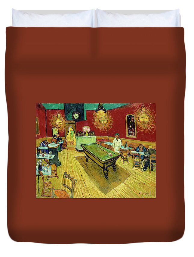  Vincent Van Gogh Duvet Cover featuring the painting The Night Cafe #2 by Art Dozen